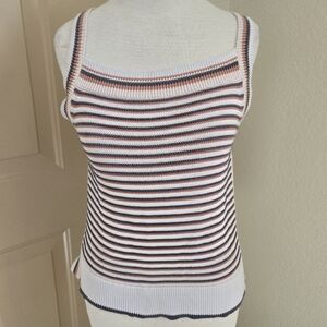 Margaret O'Leary knit striped tank S